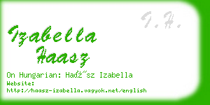 izabella haasz business card